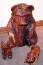Arts and Crafts - Wooden Bear and Cubs woodcarving,carving wood,carving,woodturning, woodturnings, turning, turnings, turnery, turner, turners, woodturner, woodturners, lathe, lathes, wood, woodwork, woodworking, workshop, workshops, creative, creativity, trees