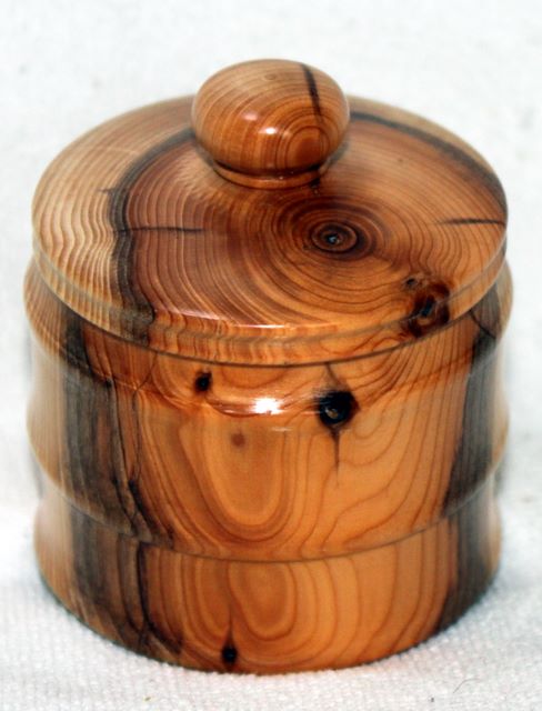 wood turned ring box